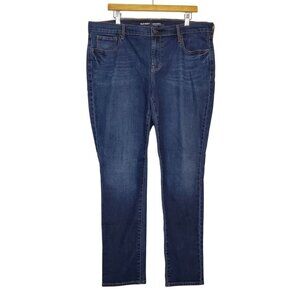 Old Navy Womens Original Mid-Rise Dark Wash Skinny Jeans Size 16